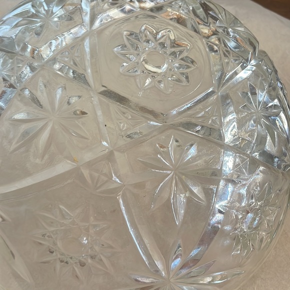 - Vintage Anchor Hocking Star of David Glass serving bowl! - Picture 4 of 7